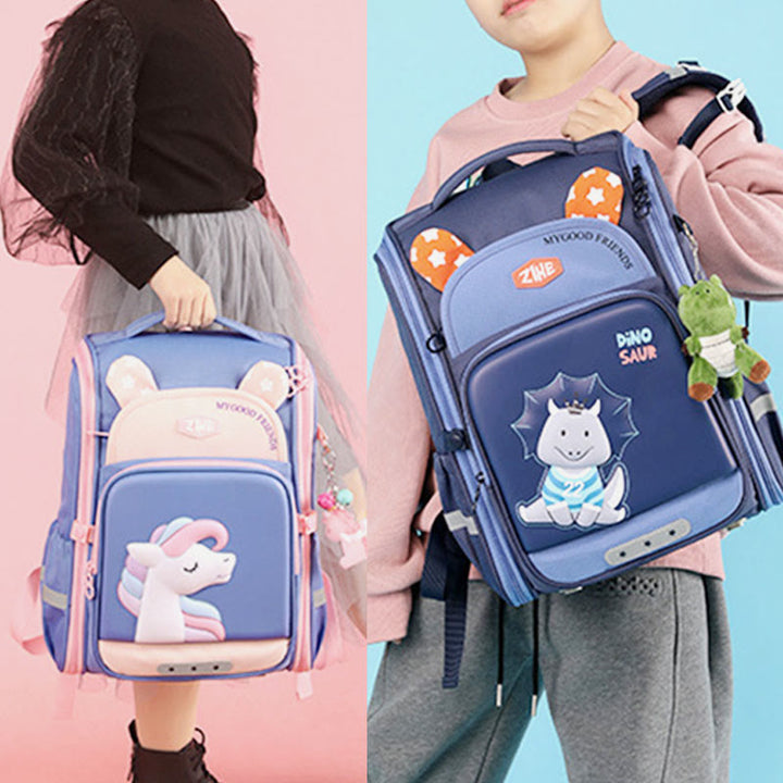 Rucksack für Grundschüler, verschleißfest, mit Ridge-Schutz, Schultasche