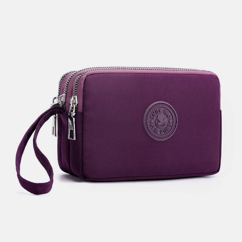 Großes Fassungsvermögen Armband-Geldbörse aus wasserdichtem Nylon, Handtasche, Clutch, Geldbörse für Damen