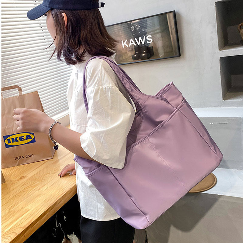 Große Tragetasche für Damen, mehrere Taschen, lässige Sport-Umhängetasche