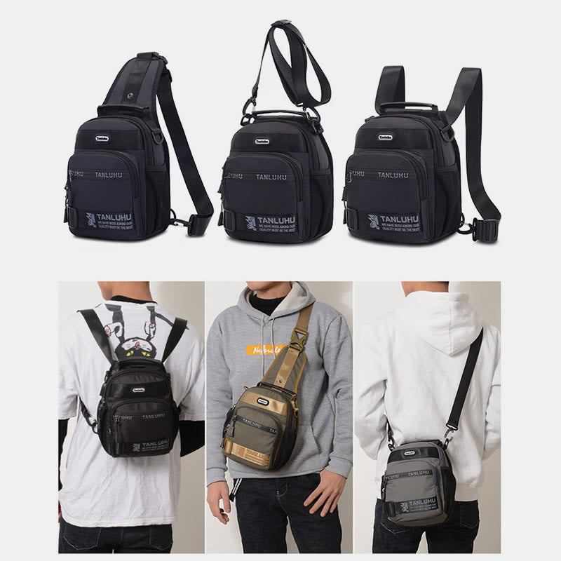 Schultertasche für Herren, multifunktionaler, lässiger Umhängerucksack für Outdoor-Sportarten