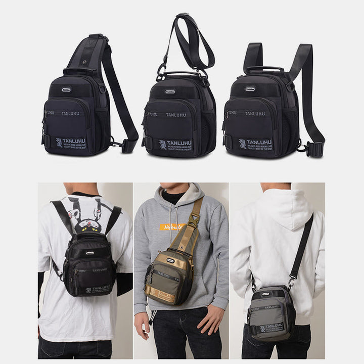 Schultertasche für Herren, multifunktionaler, lässiger Umhängerucksack für Outdoor-Sportarten