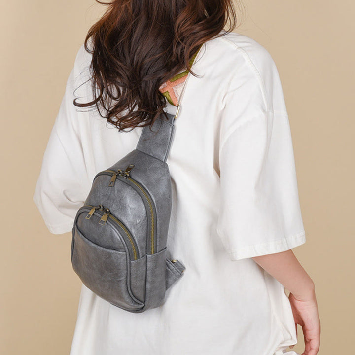 Schultertasche für Damen für den täglichen Gebrauch, Retro-Tasche aus weichem Leder
