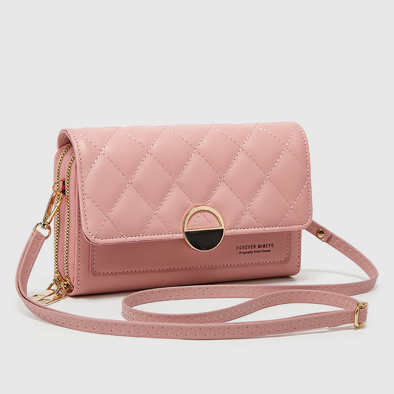 Handytasche für Damen, minimalistisch, horizontal, zum Einkaufen, Geldbörse