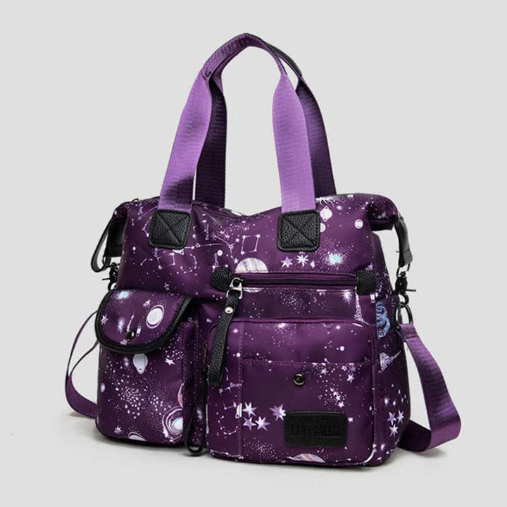 Leichte Tragetasche mit mehreren Taschen für Damen, Mehrzweck-Umhängetasche