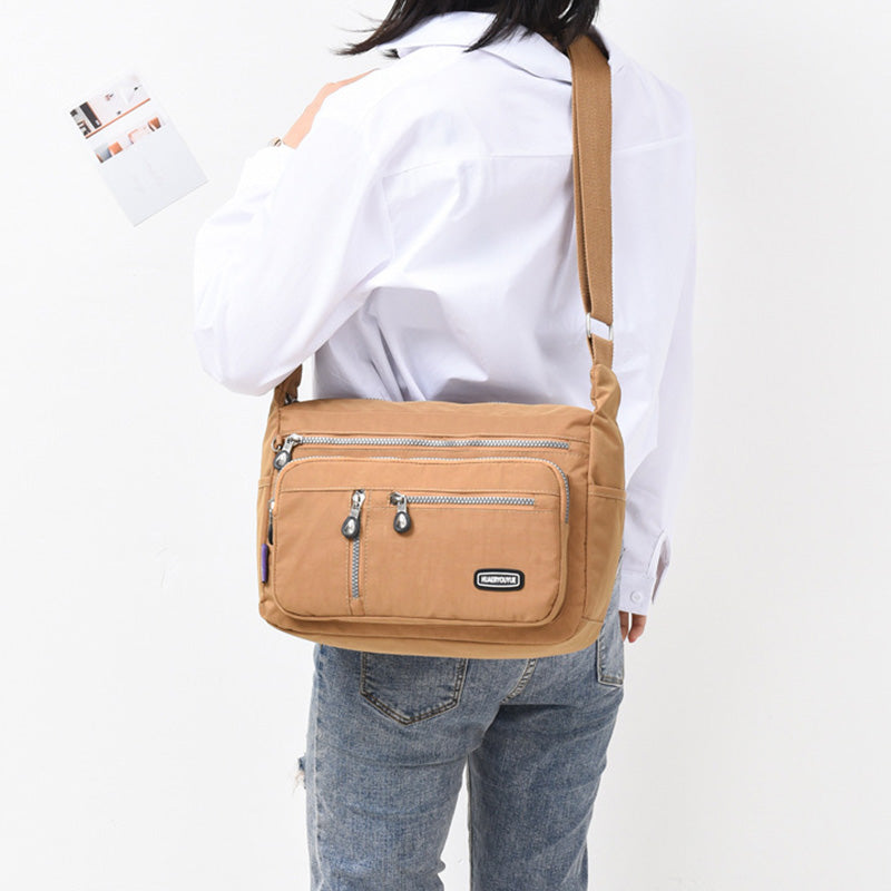 Wasserdichte, leichte, lässige Schultertasche aus Nylon für Damen