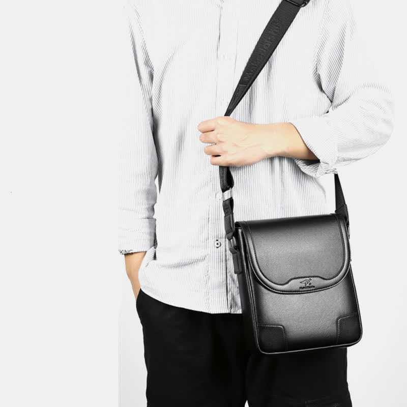 Leder-Umhängetasche für Herren, wasserdicht, Vintage-Umhängetasche