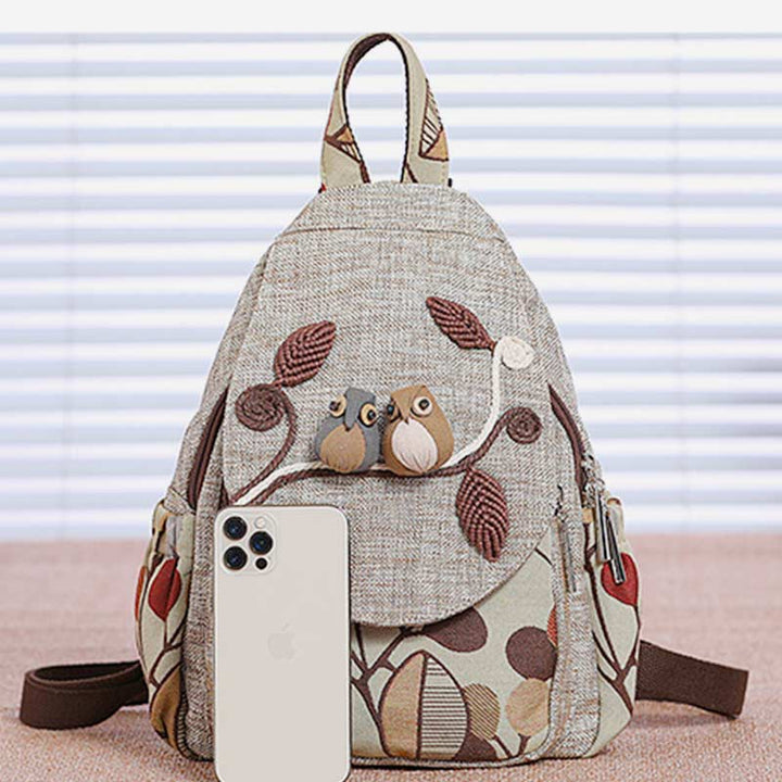 Großer Rucksack mit Ethno-Print