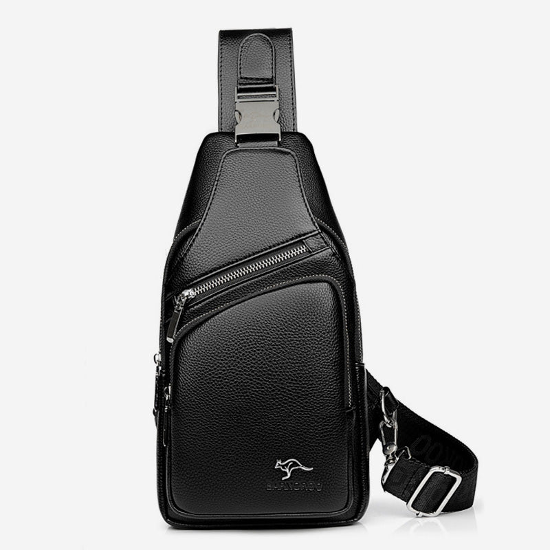 Diebstahlsichere Schultertasche mit großer Kapazität und USB-Aufladung