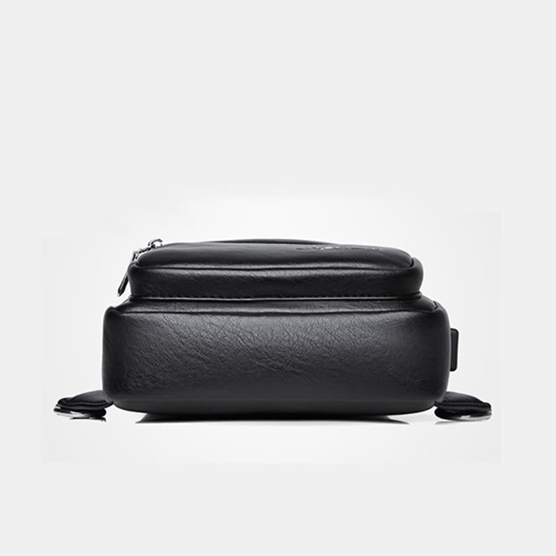 Schultertasche für Herren, große Kapazität, lässig, minimalistischer Umhängerucksack