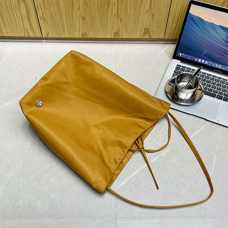 Große Einzel-Schultertasche für Damen, minimalistische Oxford-Unterarmtasche