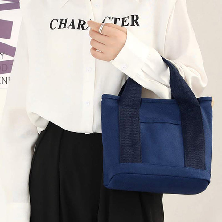 Handtasche mit mehreren Taschen für Damen, lässige Tragetasche aus Canvas, Geldbörse für den täglichen Gebrauch