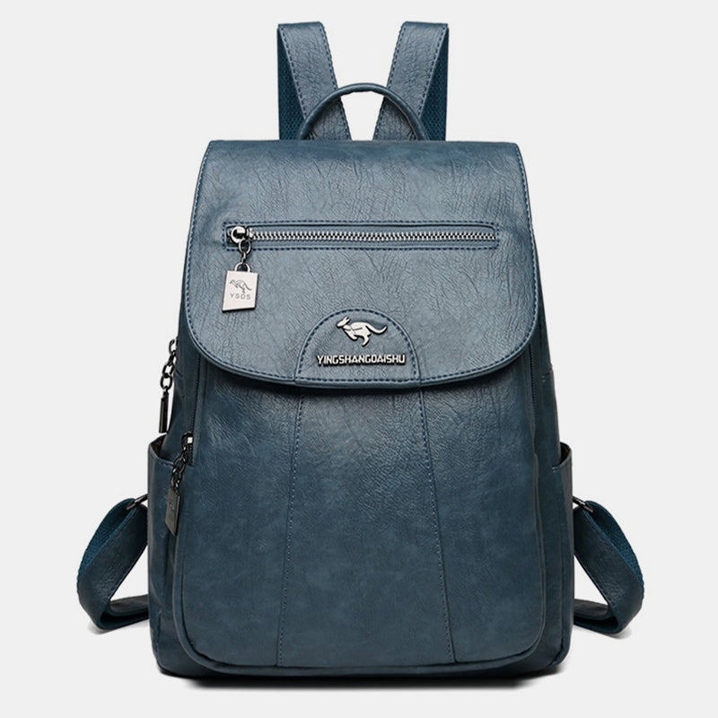 Kleiner Rucksack für Damen, weiches PU-Leder, lässiger Tagesrucksack