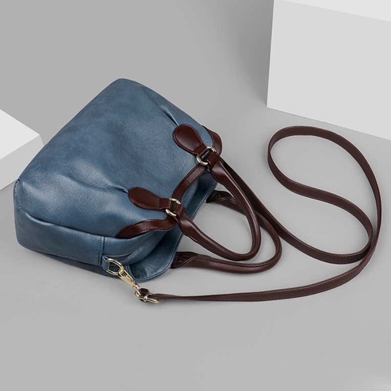 Tragetasche mit drei Fächern für Damen, große Hobo-Handtasche, Umhängetasche