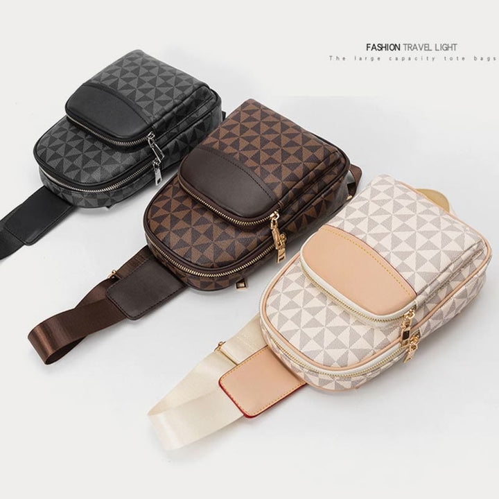Modische Schultertasche aus Leder für Damen und Herren, stilvolle Brusttasche