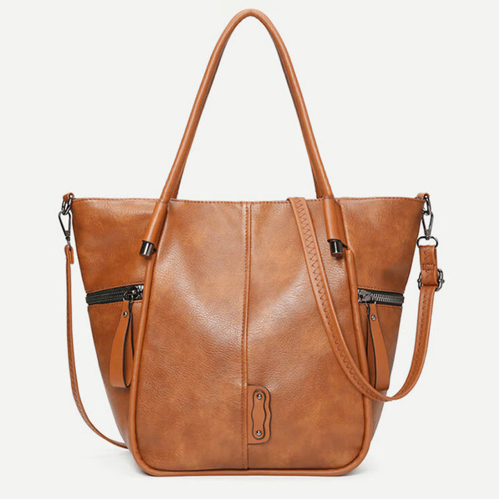 Tragetasche für Damen, Vintage, große Kapazität, Handtasche aus PU-Leder
