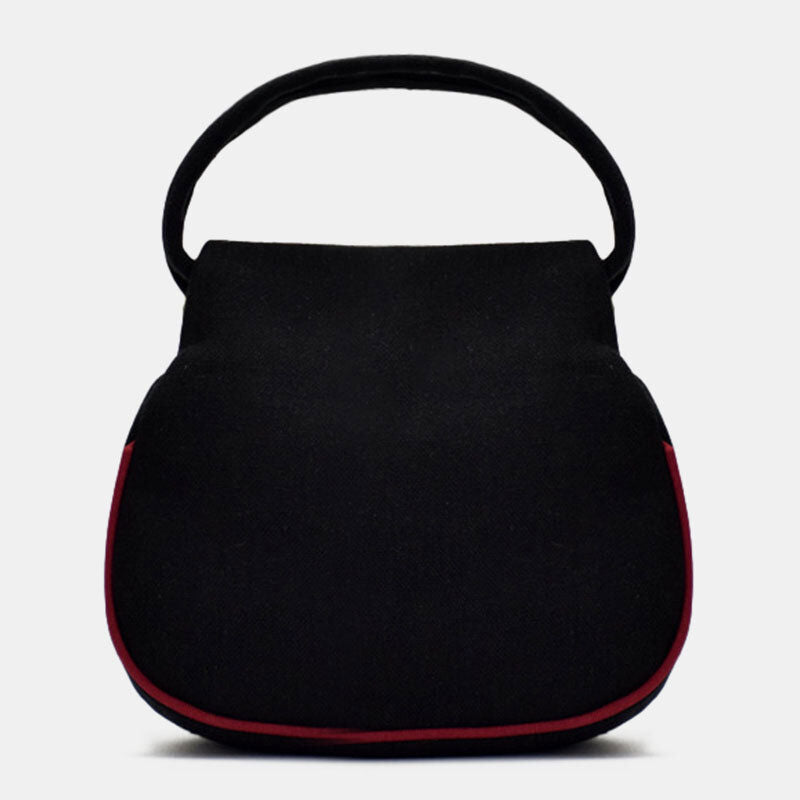 Handtasche aus Segeltuch mit Phönix-Stickerei und Pailletten im Ethno-Stil