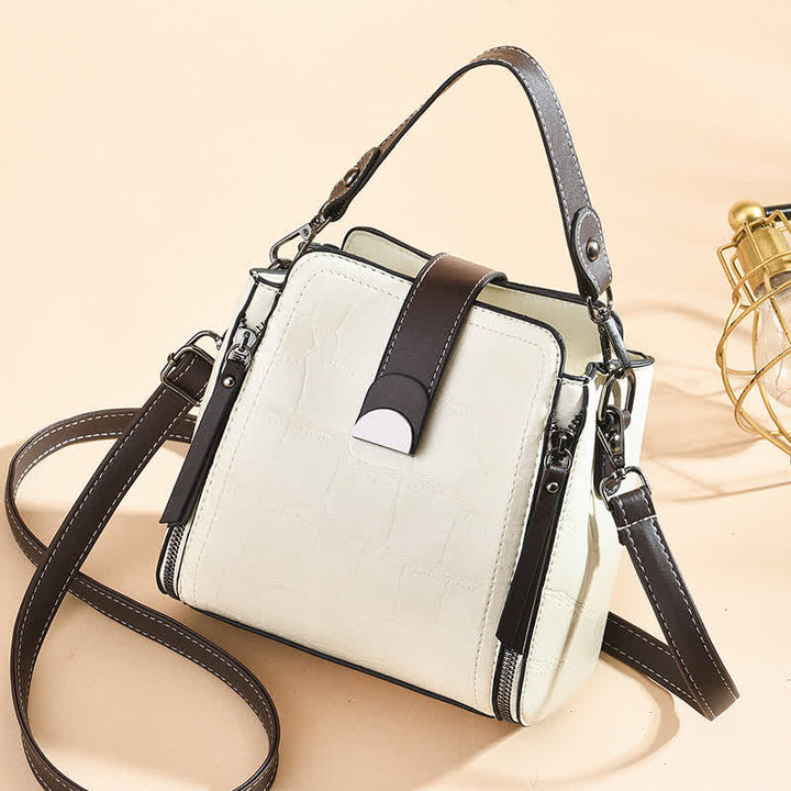 Top-Griff-Tasche für Damen, täglicher Einkaufsbeutel, Umhängetasche aus Leder