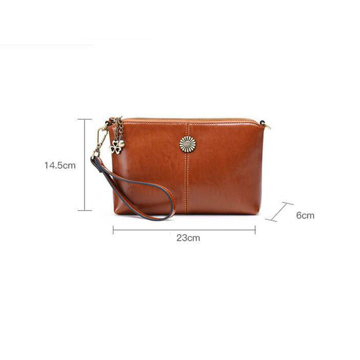 Multi-Tasche Leder Clutch Damen Umhängetasche Handytasche Mini Geldbörse