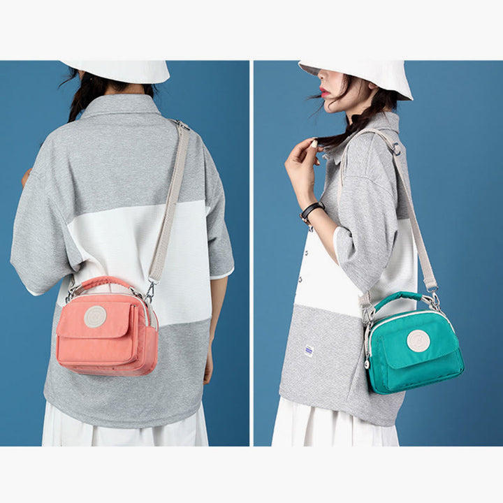 Tasche mit Griff oben für Damen, einfache, tragbare Umhängetasche mit Spritzschutz