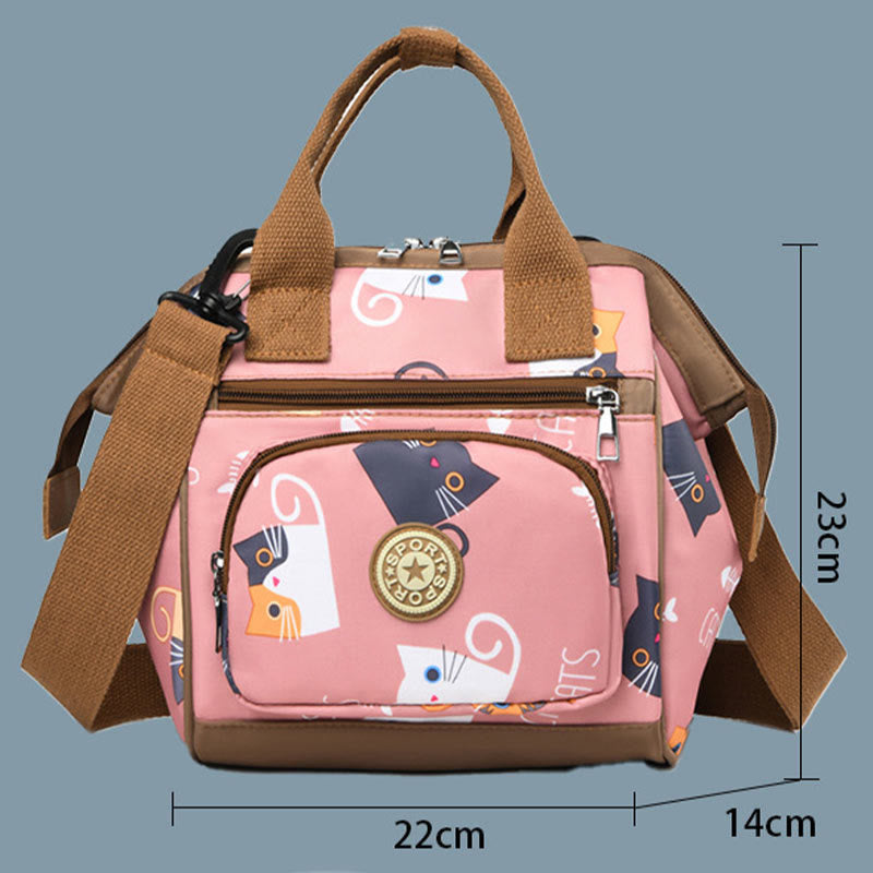 Funktionelle wasserdichte Umhängetasche, umwandelbarer Mini-Rucksack, Mamatasche