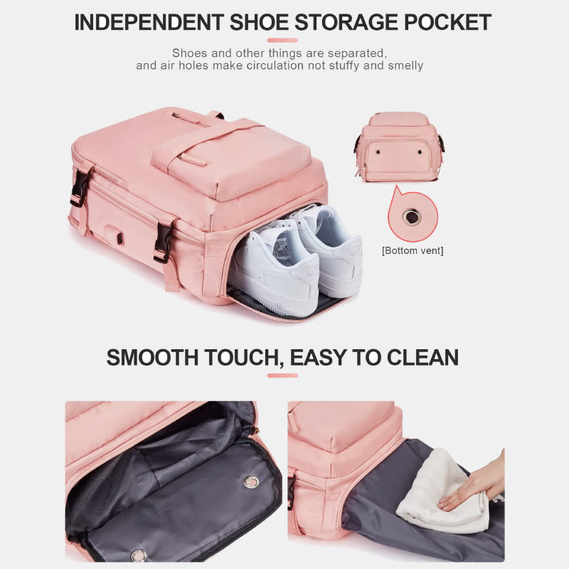 Rucksack mit mehreren Taschen für Frauen und Mädchen, Reise-Laptop-Rucksack, College-Büchertasche