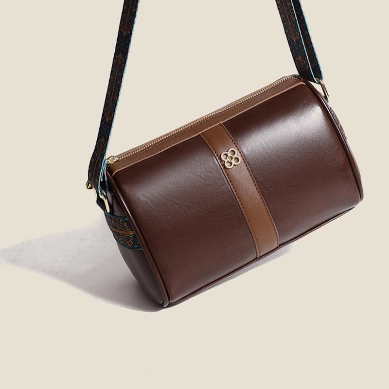 Umhängetasche für Damen, weiches Wachsleder, Vintage, lässige Schultertasche