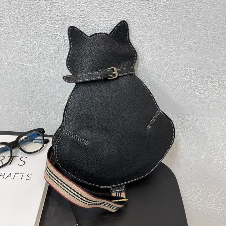 Süße Schultertasche aus PU-Leder in Katzenform für Damen