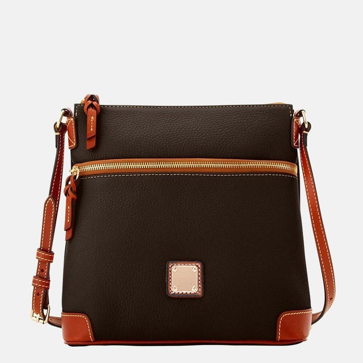 Umhängetasche für Damen, mehrfarbige Ledertasche mit Lychee-Grain-Textur