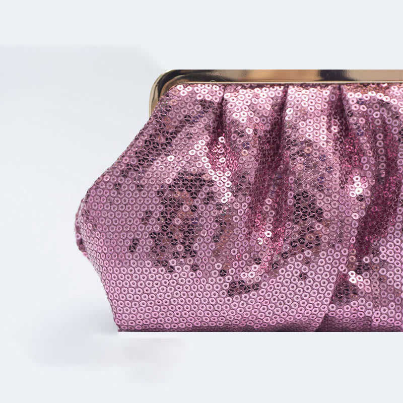 Abendtasche für Damen, mehrfarbige Party-Clutch mit Perlen, Pailletten und Diamanten