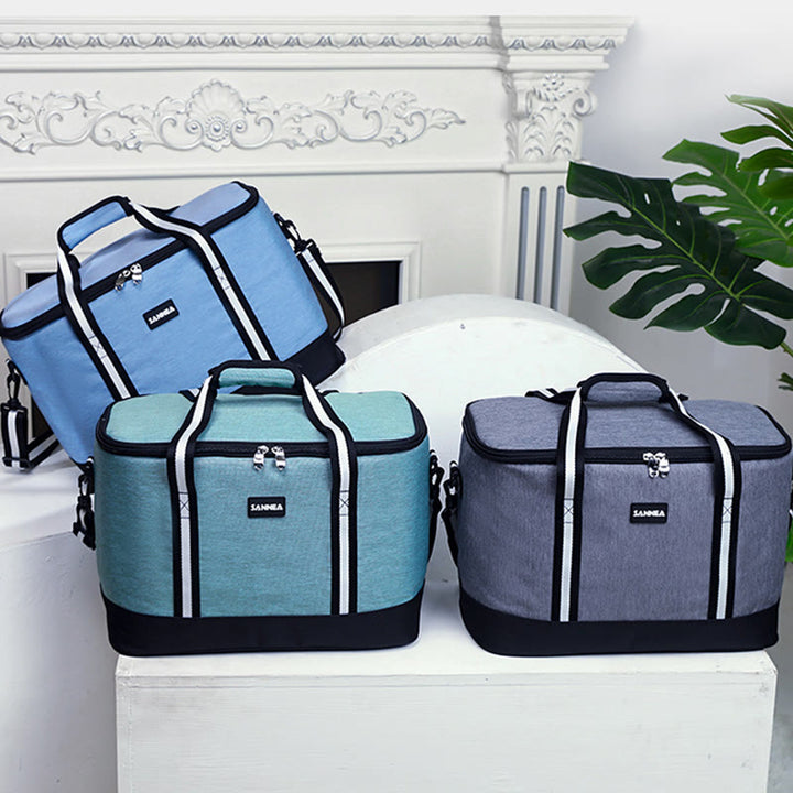 Kühltasche für Picknick im Freien, hält warm und kalt, Campingtasche