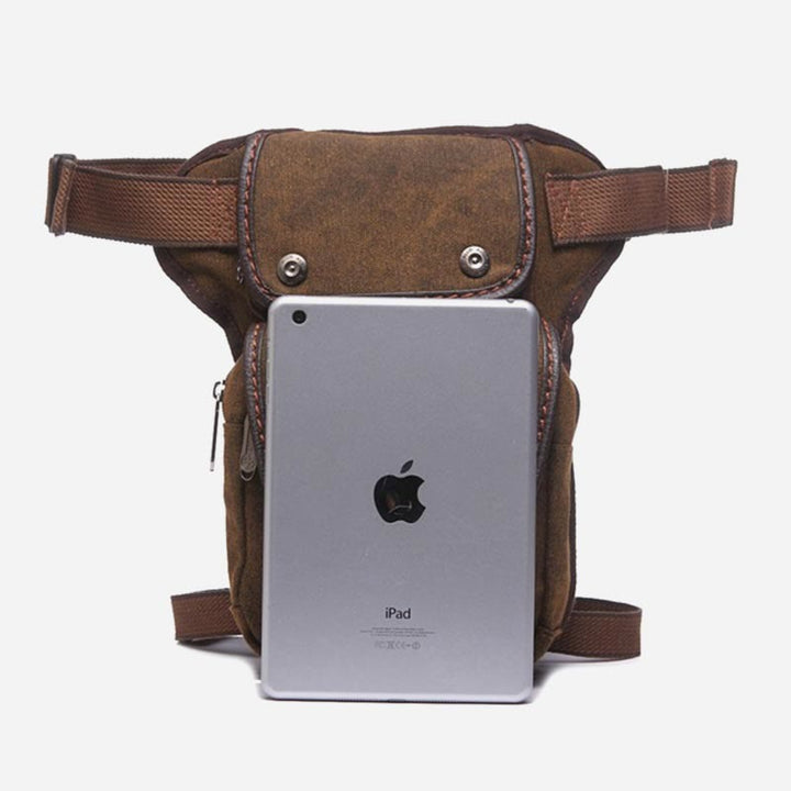 Retro-Beintasche für Herren, Outdoor-Sport, Umhängetasche aus Canvas