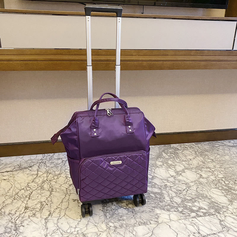 Abnehmbarer Reiserucksack mit Zugstange, Reisetasche für Damen und Herren