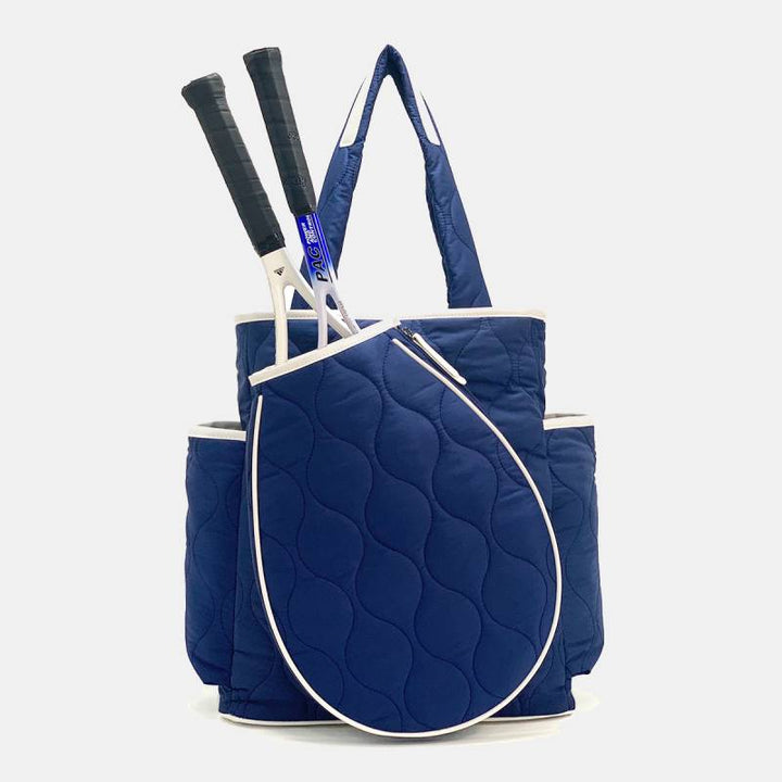 Gesteppte Tennisschläger-Umhängetasche, umwandelbarer Rucksack, Pickleball-Tasche