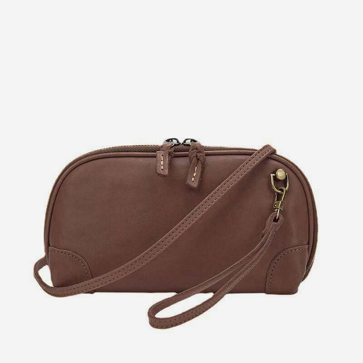 Geldbörsen mit mehreren Taschen für Damen, Retro-Mini-Umhängetasche aus Leder