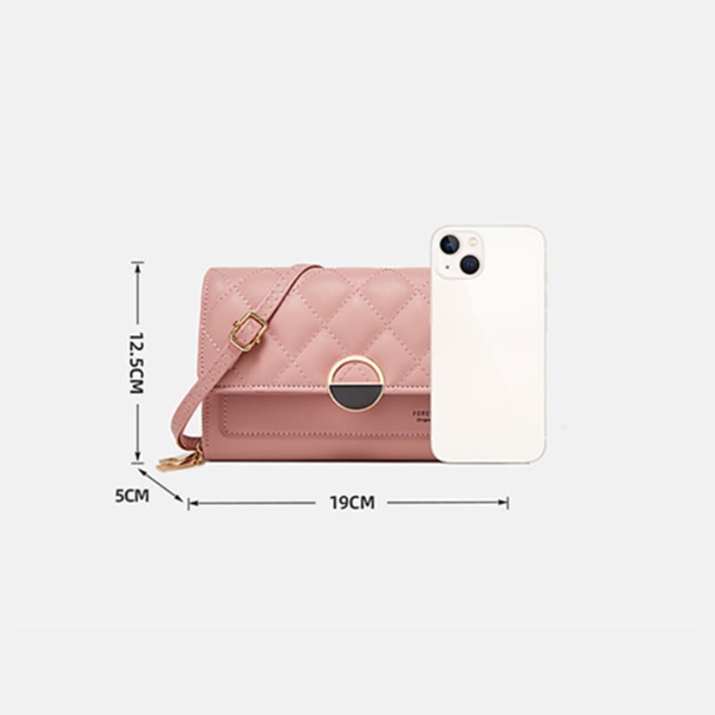 Handytasche für Damen, minimalistisch, horizontal, zum Einkaufen, Geldbörse