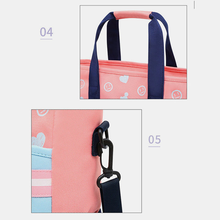 Damen-Rucksack, 3-Wege-Umhängetasche, Schultertasche, Büchertasche für Mädchen