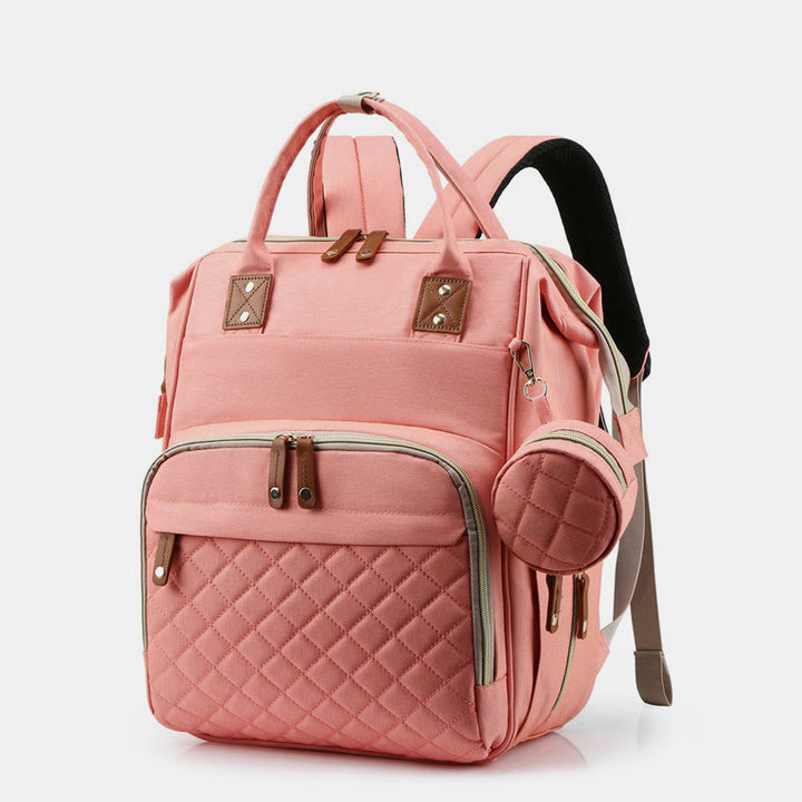 Multifunktionale Mama-Tasche mit Kinderbett, einfacher wasserdichter Oxford-Rucksack