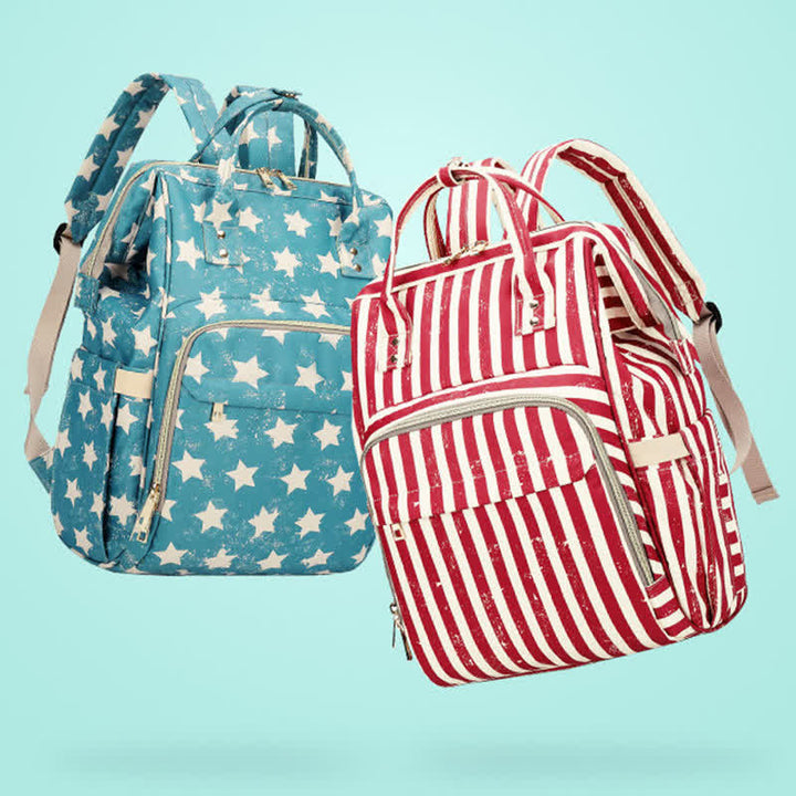 Wickeltasche Rucksack Multifunktions Wasserdicht Stilvoller Babyrucksack Mamatasche