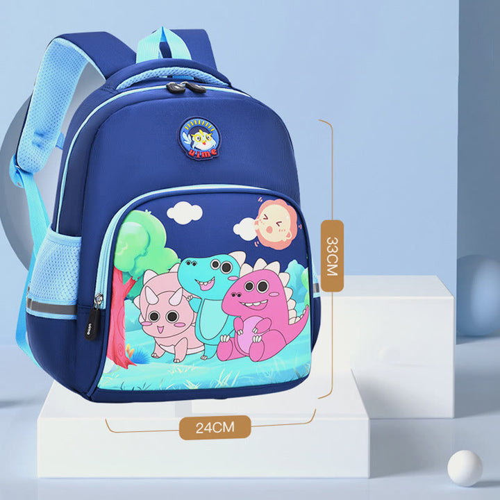 Rucksack für Kinder mit Cartoon-Charakter-Druck, leichter Oxford-Schulrucksack