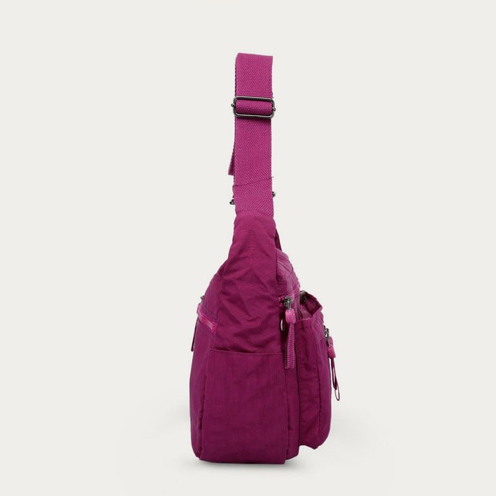 Handtasche mit mehreren Taschen für Damen, wasserdichte Umhängetasche aus Nylon für die Reise
