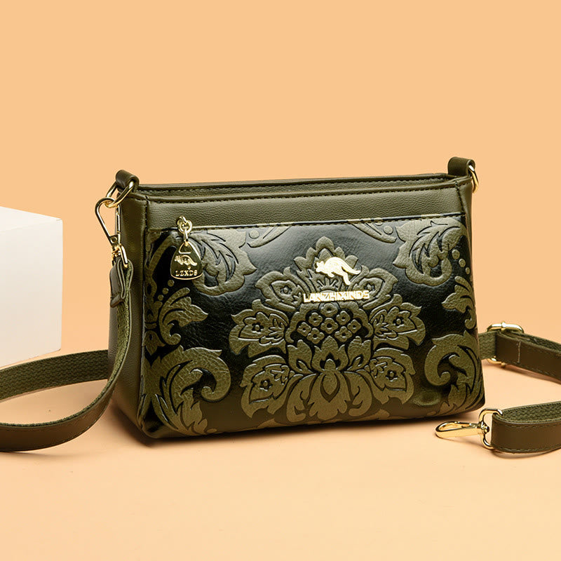 Vintage Frauen Floral Handtasche Crossbody Geldbörsen Damen Casual Schulter Taschen