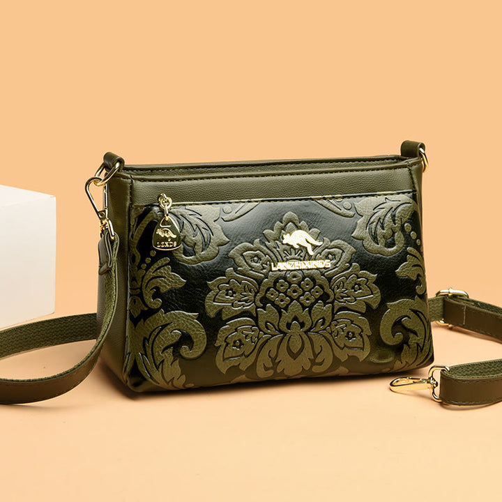 Vintage Frauen Floral Handtasche Crossbody Geldbörsen Damen Casual Schulter Taschen