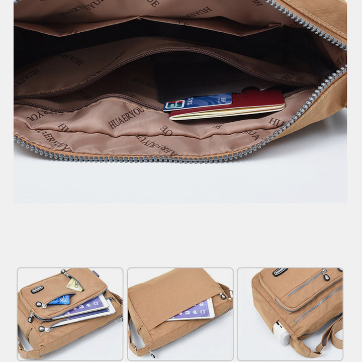 Wasserdichte, leichte, lässige Schultertasche aus Nylon für Damen