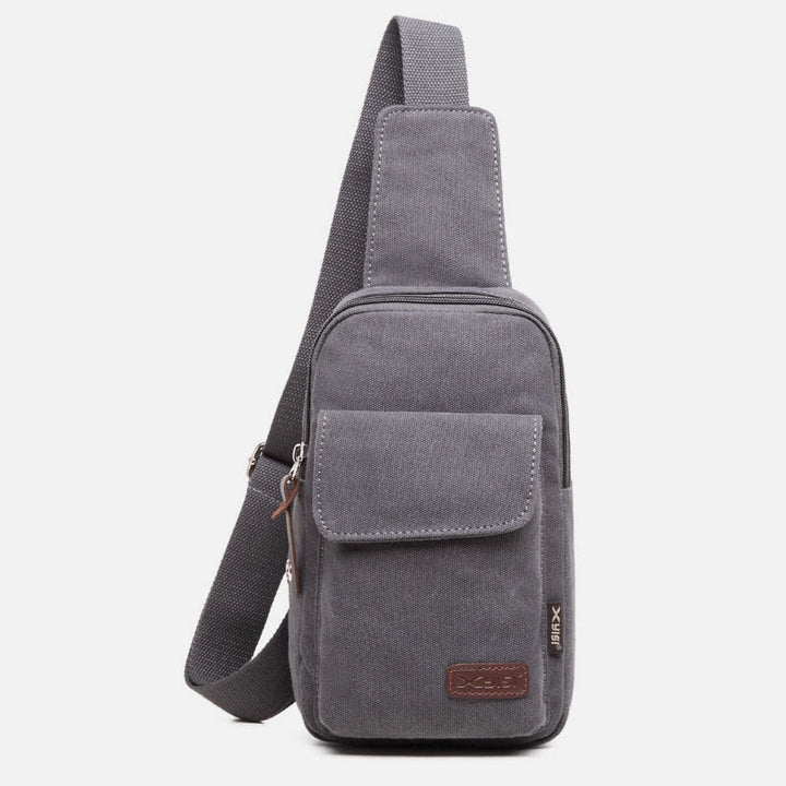 Sling Bag für Herren, multifunktionale Brusttasche aus Canvas für Outdoor-Sport und Freizeit