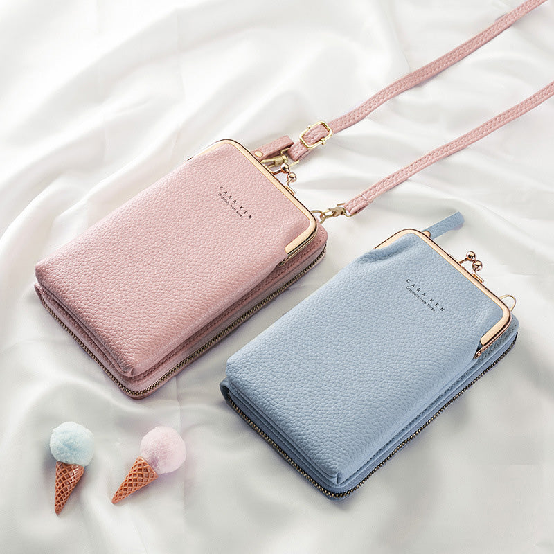Multifunktionale Kiss-Lock Crossbody-Telefontasche