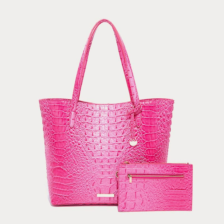 Tragetasche für Damen, tägliches Retro-Taschenset mit Krokodilmuster