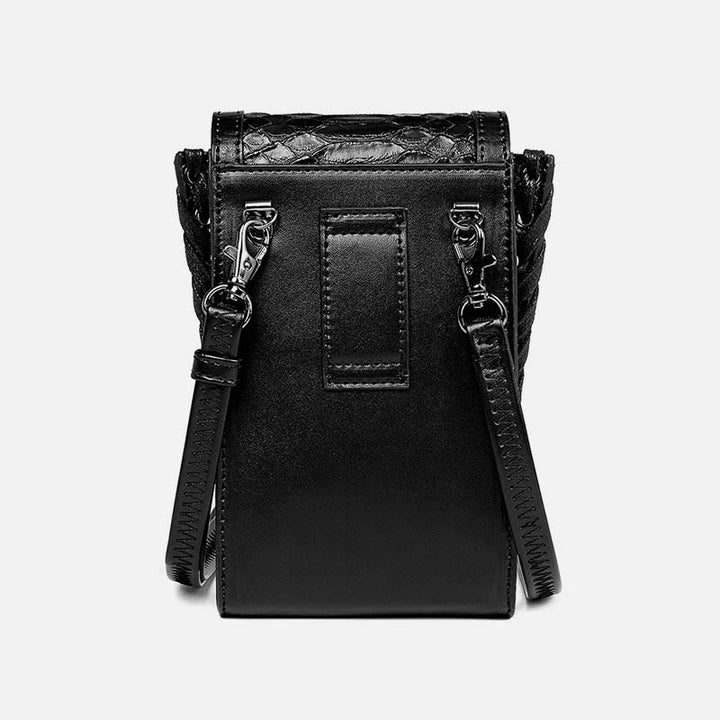 Kunstleder Totenkopf Handytasche Hüfttasche Punk Style Umhängetasche
