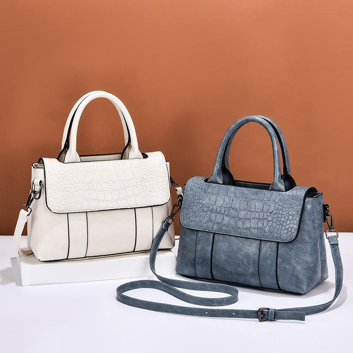 Top-Griff-Tasche für Frauen Krokodil-Textur einfache Umhängetasche