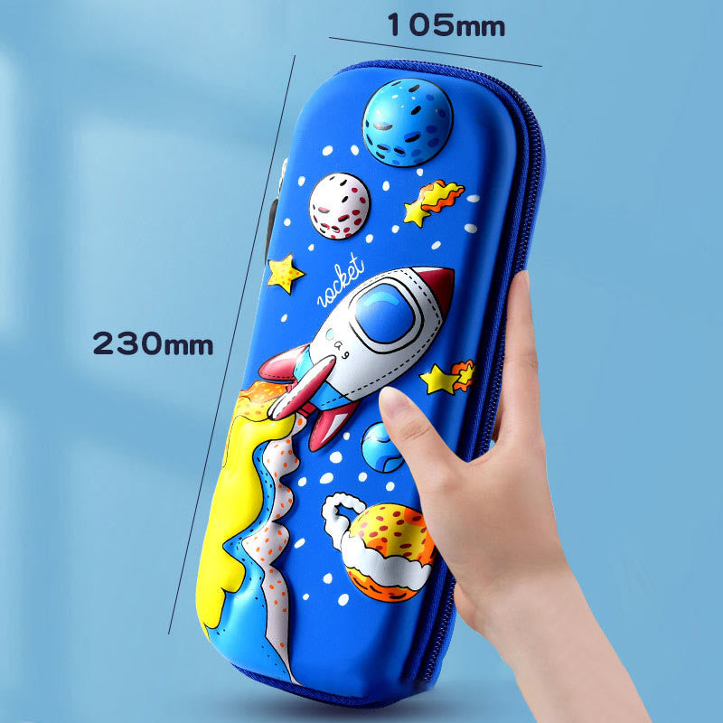 Federmäppchen für Kinder, Astronautenmuster, süßes Schulmäppchen