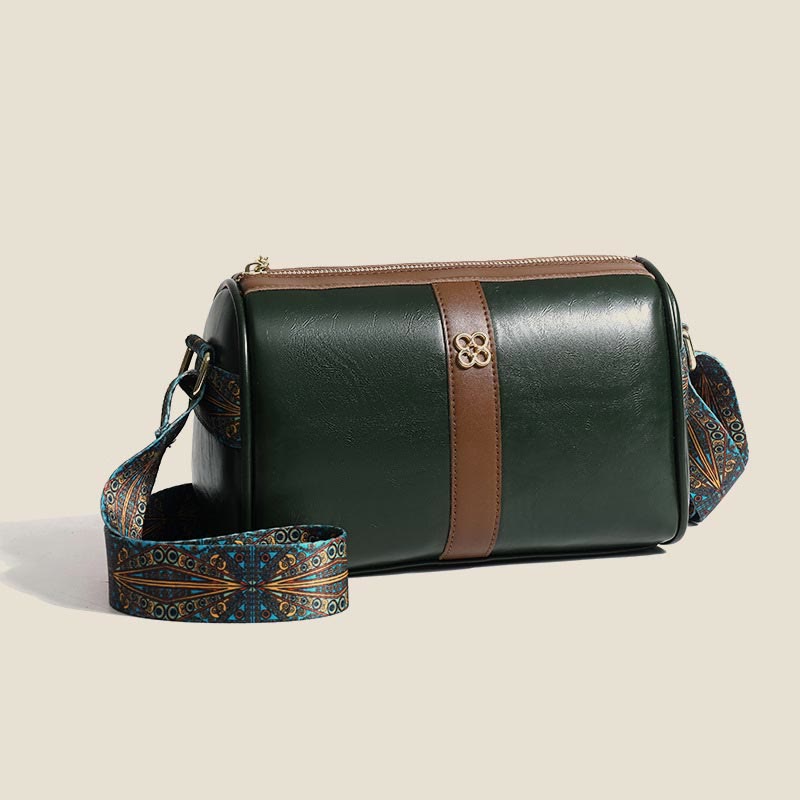 Umhängetasche für Damen, weiches Wachsleder, Vintage, lässige Schultertasche